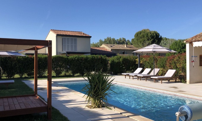 Oppede Casa | Turista amueblado 4 * para 2-3 personas, piscina y vistas al Luberon