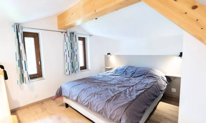 Aigueblanche Apartamento | Möblierte VF2 2 Personen