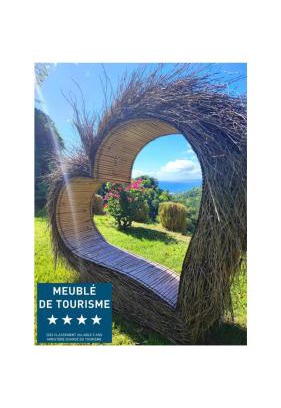 Saint-Claude Casa | Gîte 4 étoiles, la Vieille Sucrerie St Claude Guadeloupe, Jacuzzi Spa privatif, vue exceptionnelle sur la mer des Caraïbes