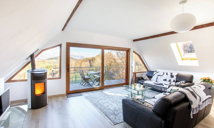 Orbey Apartamento | Gîte de la Grande Vallée - Exceptional view of Orbey and its valley