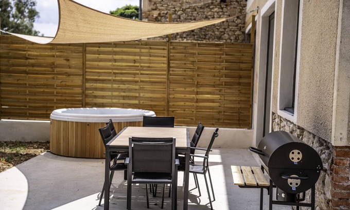 Gaillac Chalet De Esquí | Gite des Roussèles - Climatización, Spa, Jardín