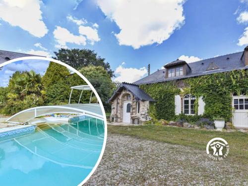 Gennes-sur-Glaize Casa | Gîte familial avec piscine couverte, animaux et grand jardin, tout inclus, jusqu'à 11 pers - FR-1-600-234