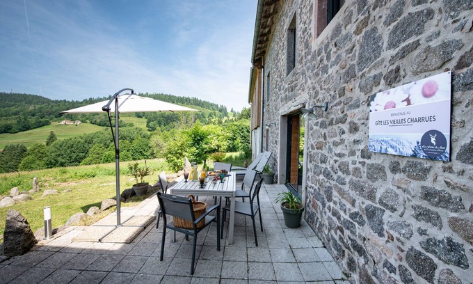 Saulxures-sur-Moselotte Cabaña | Gîte 6 personnes-Gîte-De Lujo-Baño en la habitacion-Vista a la Montana