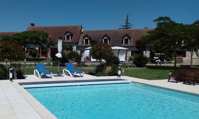 Bossee Cabaña | Gîte-Touraine-Baño con ducha-Vista al Jardín