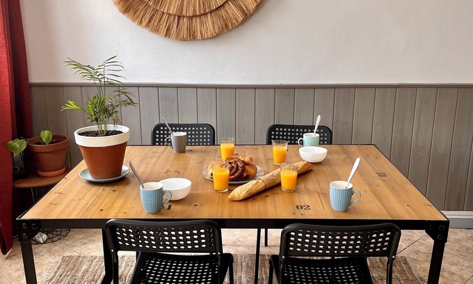 Hendaye Apartamento | Garden apartment, town center not far from the station