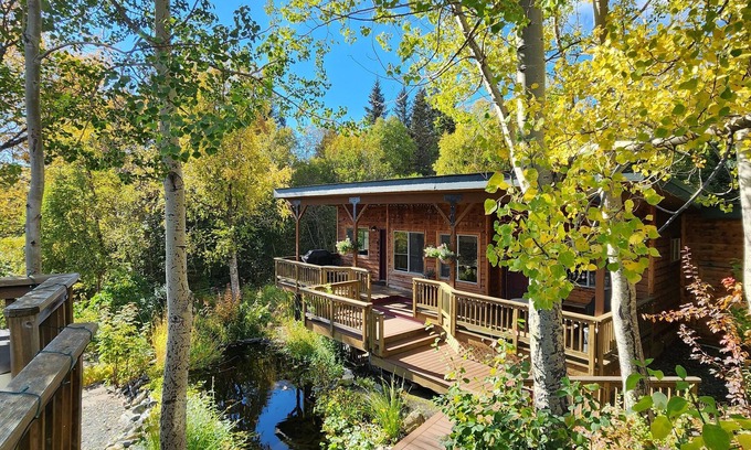 Kachemak Apartamento | Garden Getaway at Bear Creek Winery, w/ fire pit, koi pond, and hot tub