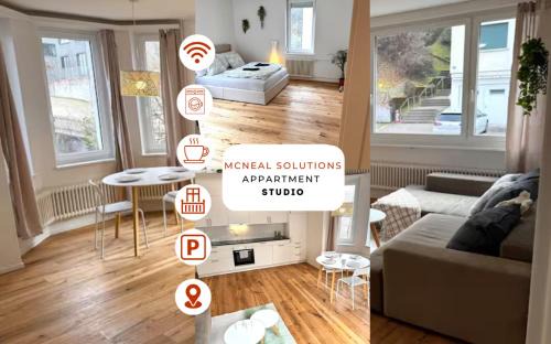St. Gallen Apartamento | Gemütliche und geräumige 2,5 Zimmer Wohnung mit kostenlosem Parkplatz