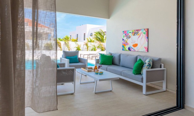 Grote Berg Casa | Gentle Breeze Oasis. Newly built home with swimming pool and stunning sea views