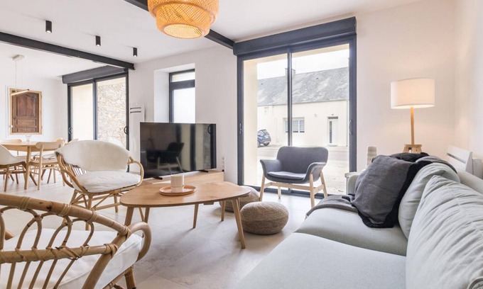 Creances Cabaña | Casa rural Créances, 5 dormitorios, 10 personas