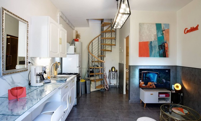 Bordeaux-Saint-Clair Casa | Le Cocoon-Casa-Baño con ducha-Terraza