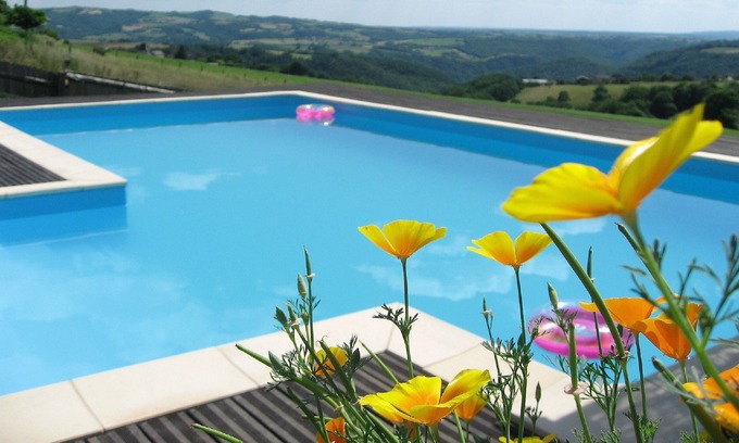 Saint-Andre-de-Najac Otro | Gite Le Combal - Hermosa casa de campo cerca de Najac, vistas panorámicas, piscina climatizada.