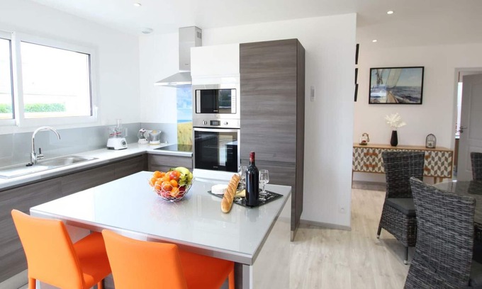 Lindbergh Plage Cabaña | Casa rural Saint-Lô-d'Ourville, 3 dormitorios, 6 personas