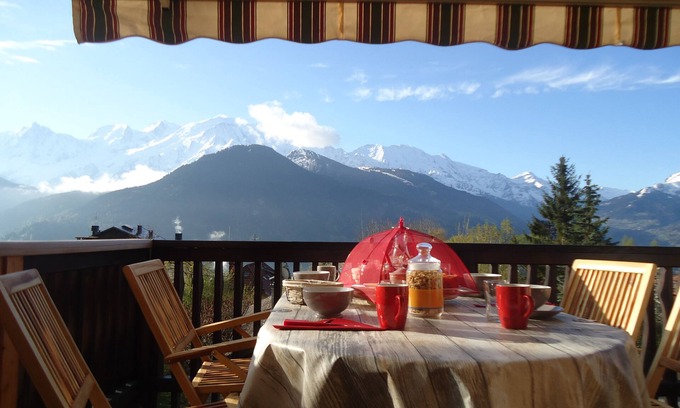 Plateau-d'Assy Cabaña | ALQUILER CON SAUNA MAGNÍFICA VISTA EN MONT BLANC + MIDI AGUJA