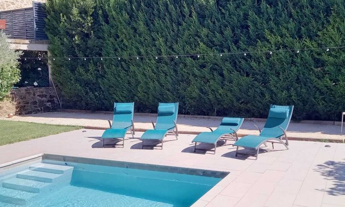 Colonzelle Casa | Gites du Mas Moon with swimming pool and sauna