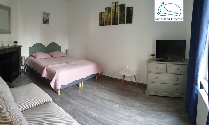 Anatole France Danton Apartamento | Gites Havrais - Sainte Anne - Old Center - Apartamento con jardín
