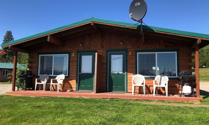 Kachemak Cabina | Vista al mar-Private Duplex-Cabaña-Baño Privado