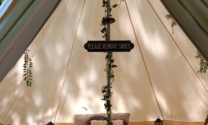 Adairsville Alquiler De RV | Glamping at Honea's Holler site 1