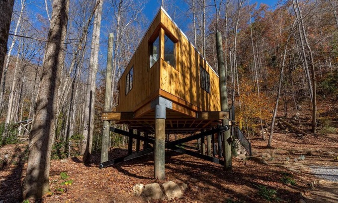 Brevard Cabaña | Glamping in Brevard - Blue Ghost Treehouse