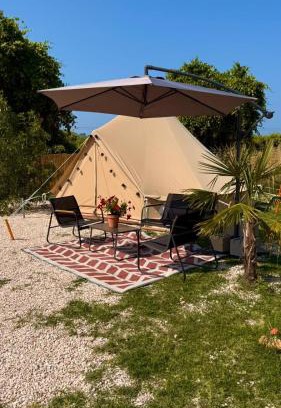Torino di Sangro Otro | Glamping La Yurta nel Verde luxe ingerichte 6persoons Belltent