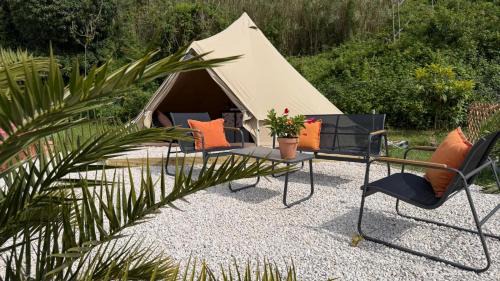 Torino di Sangro Otro | Glamping La Yurta nel Verde luxe ingerichte 4persoons Belltent
