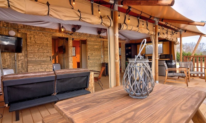 Sevierville Alquiler De RV | Glamping Tent: Sleeps 4, Free Dollywood Tkt & More-Outdoor Pool-Lazy River