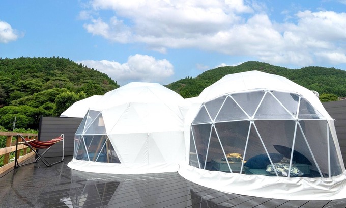 Yamakita Hotel | Glamping twin dome with toilet and semiopenair bath Room only plan / Ashigarakamigun Kanagawa