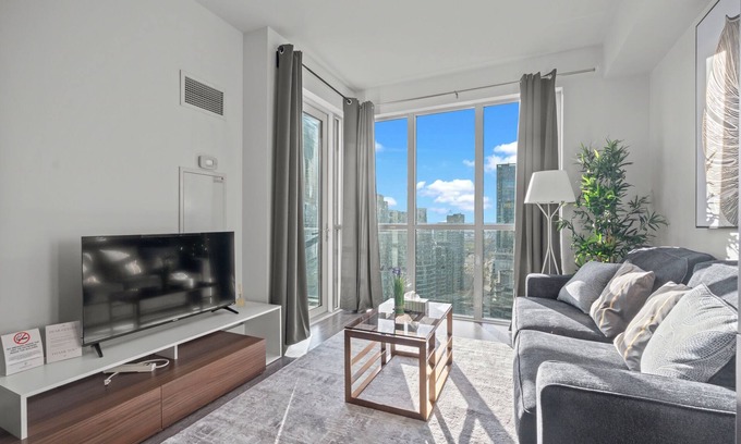 Toronto Entertainment District Condominio | GLOBALSTAY 1 Bedroom & Den condo Bird's Eye View in DT