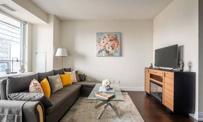 Willowdale Condominio | GLOBALSTAY. Elegance in peonies 23 Floor 1Br. Free Parking