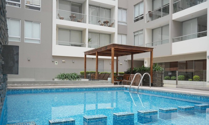Barranco Apartamento | GLOBALSTAY. Martino 2BR Apartments. Sea View, Pool, Gym, BBQ
