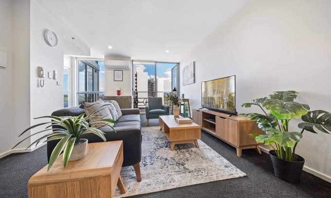 City West Apartamento | Glorious Central Canberra 1-Bed with Pool & Sauna