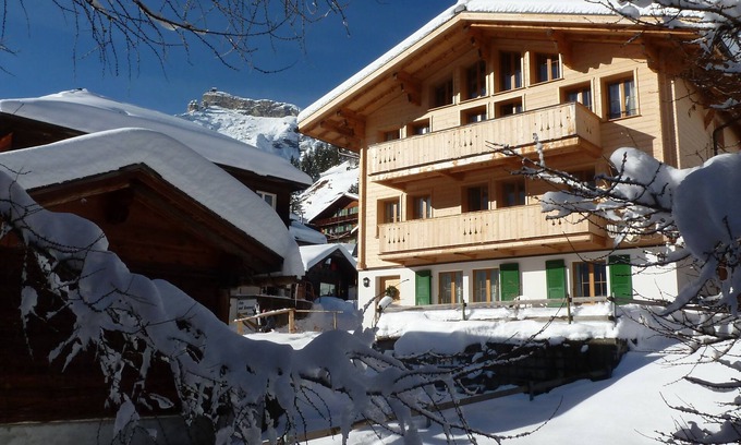 Murren Chalet De Esquí | Gloriosa casa de vacaciones de verano de lujo o chalet de esquí en Mürren - 5 estrellas