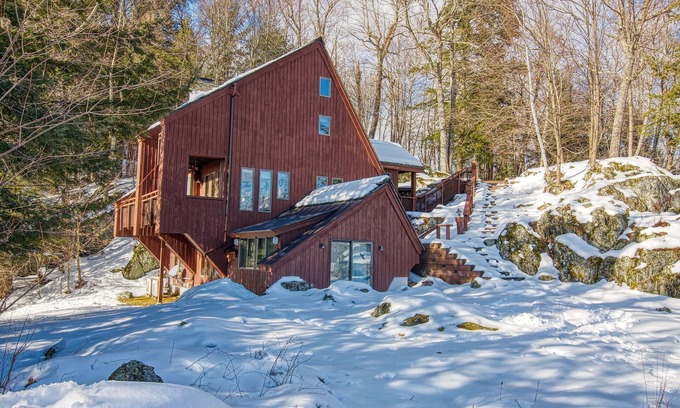 Stockbridge Chalet De Esquí | Gnome Home Mountain Ski Chalet w/Sauna Killington