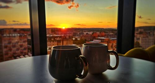 West Pomeranian Voivodeship Apartamento | Golden Horizon Hanza Tower - SPA & Sky View