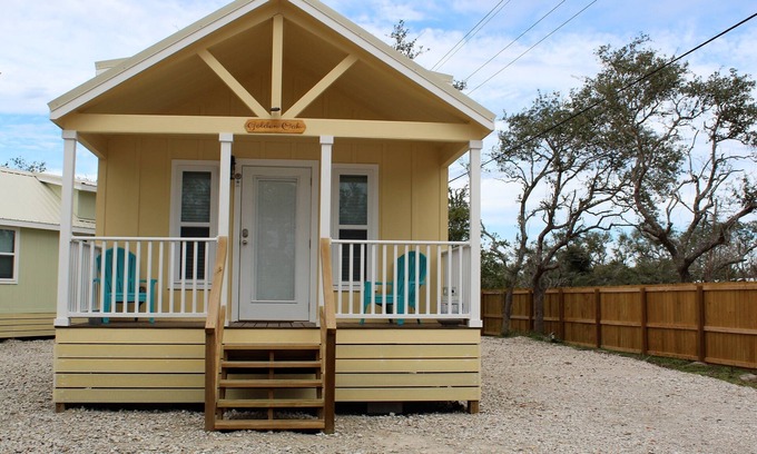 Aransas Pass Cabina | Golden Oak -Hermosas cabañas nuevas - Escapada perfecta para parejas