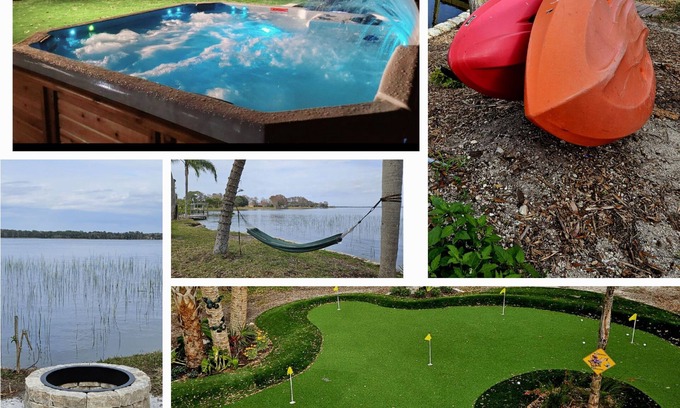 Palm Harbor Casa | Golfers paradise surrounded by conservation and Lake with pool and Jacuzzi
