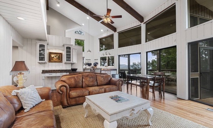 Cullowhee Casa | Good Vibes Only! - With firepit and view of Lake Glenville