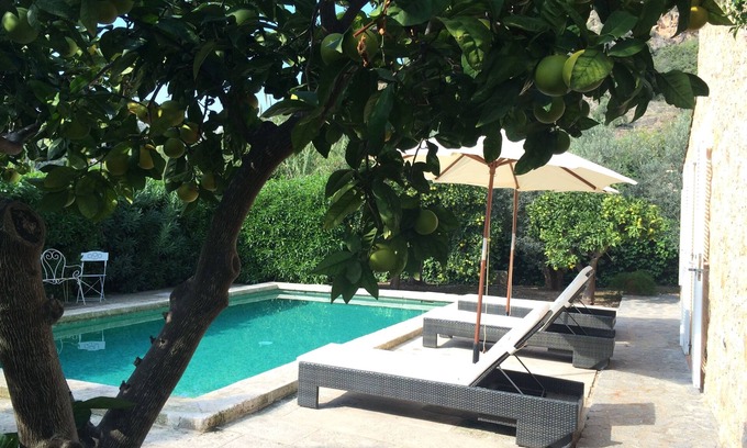 Sóller Casa | Preciosa Casa de 2 dormitorios con piscina, Lemon Grove y vistas a la montaña