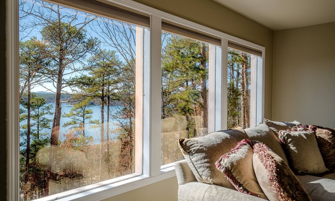 Hot Springs Village Casa | Gorgeous Lake Views, 2 living areas, large porch, Central Location