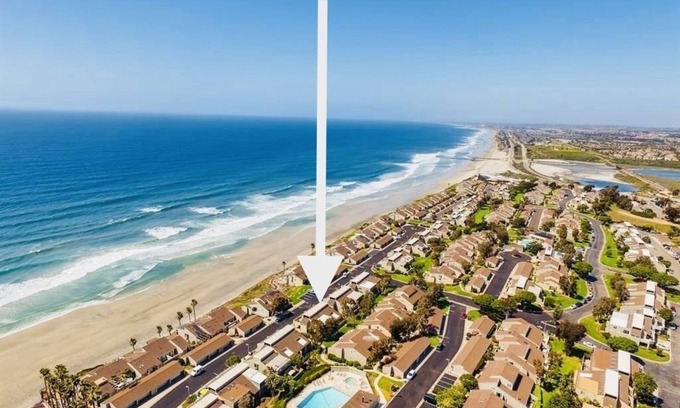 Leucadia Casa | Hermosa vista al mar Twinhome w / AC!