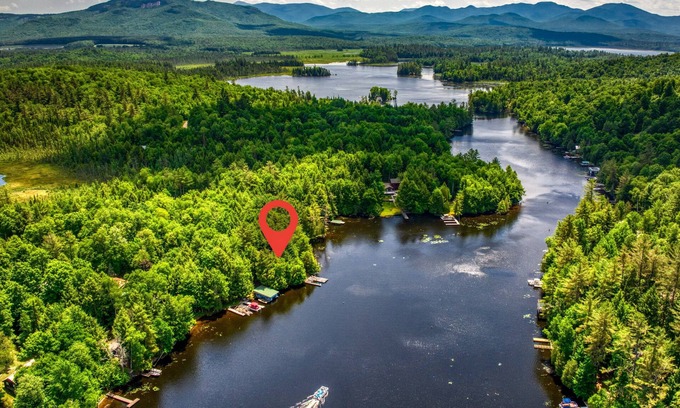 Saranac Lake Casa | Gorgeous Waterfront Camp on Lake Flower