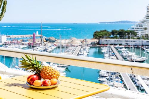 Villeneuve Loubet Beach Apartamento | Grand 4 pièces 6 personnes fabuleuse vue mer clim garage