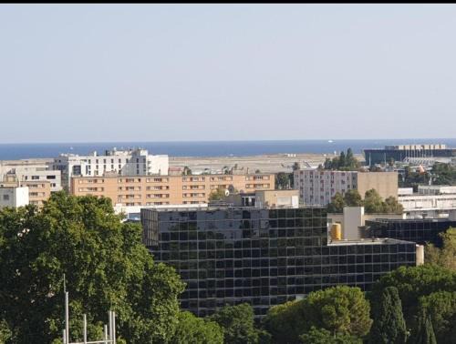 Saint-Augustin Apartamento | Grand Appartement 5 chambres, 5 télévision , 95 m2, vue mer, tramway sur place, gare train 2 min, aéroport 5 min , Large Apartment 5 bedrooms, 5 televisions, 95 m2, sea view, tram on site, train station 2 mins, airport 5 mins