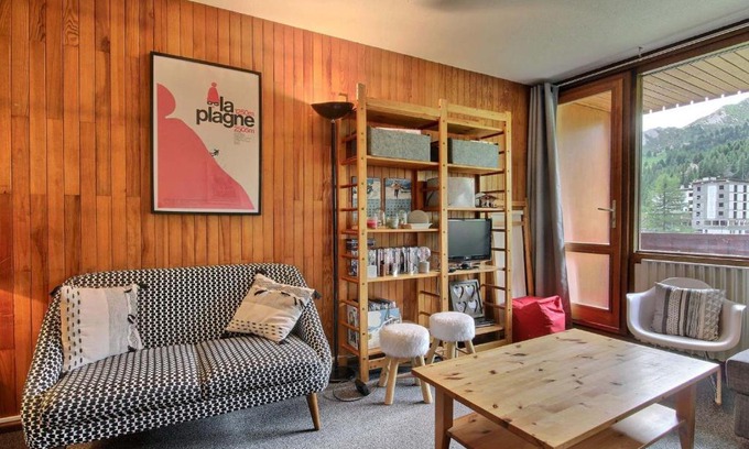 Plagne Centre Apartamento | Grand duplex pour 8 personnes avec balcon à 100m des pistes - FR-1-455-229