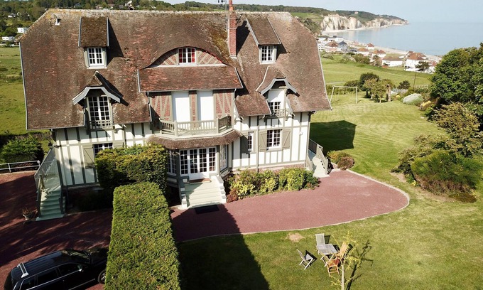 Pourville-sur-Mer Apartamento | **** Gran Duplex, vistas al mar, 5 dormitorios, sábanas, jardín privado
