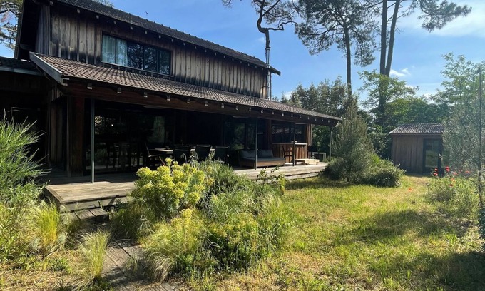 Lacanau Chalet De Esquí | Grande Escoure Chalet 165m2 a 60m du lac