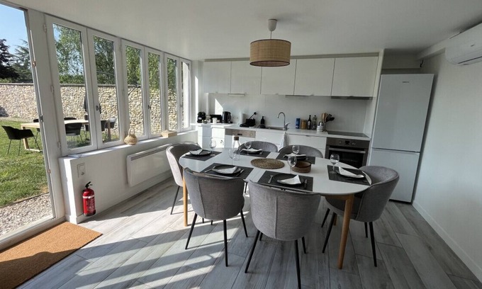 Pressagny-lʼOrgeuilleux Casa | Grande Maison de Campagne Climatisé Avec Jardin