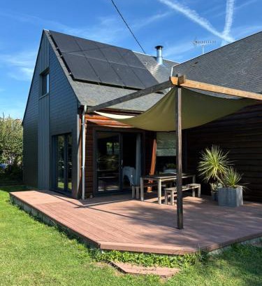 Saint-Germain-sur-Ay Casa | Grande maison en bois eco-responsable proche de la mer