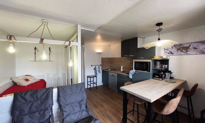 Vallandry Apartamento | Résidence Grande Ourse - Apartamento de 2 habitaciones para 4 personas