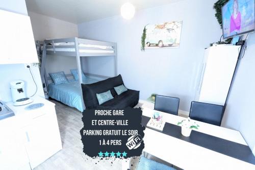 Poitiers Apartamento | Grands Studios Maillochon accès Gare de Poitiers et Centre ville à Pieds