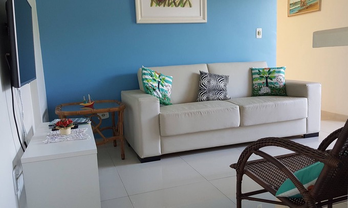 Jardim Sao Miguel Apartamento | Gran apartamento a 500 metros de la playa con 2 suites. Piscina y barbacoa.